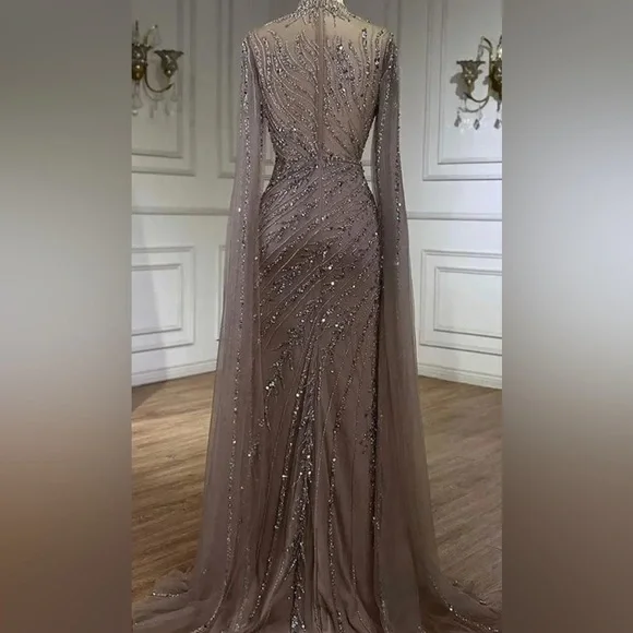 Serene Hill Beaded Evening Gown - Picture 4 of 6